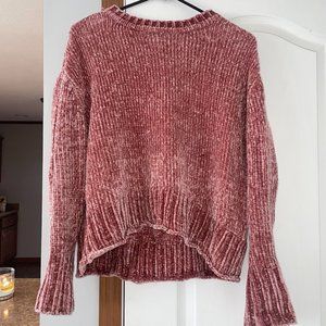 Pink Scoop Neck Sweater